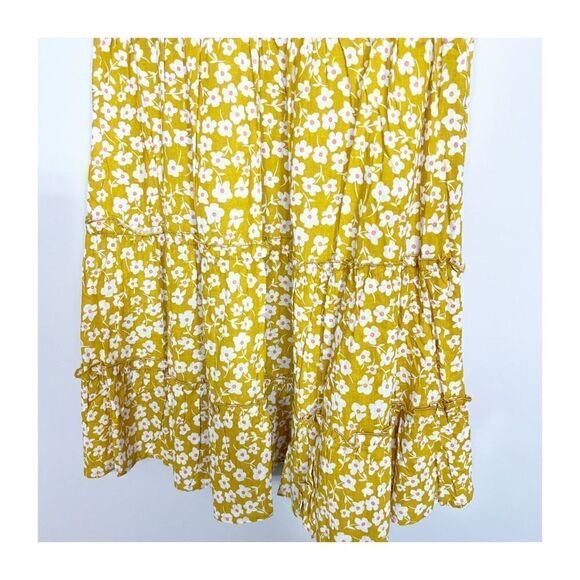 Princess Polly Foster Mini Dress Yellow Floral Womens Size 2 - Picture 9 of 9